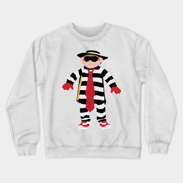 Hamburglar Crewneck Sweatshirt by FutureSpaceDesigns